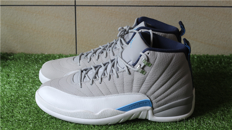 Authenitc Air Jordan 12 Retro Wolf Grey UNC